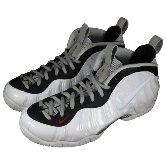 Nike Air Foamposite Pro Chrome White 2020 624041-103 Men's Size 9.5 Preowned